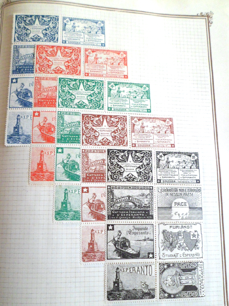 collection de timbres esperanto 